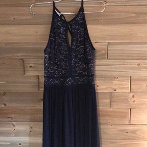 Bridesmaid dress navy lace